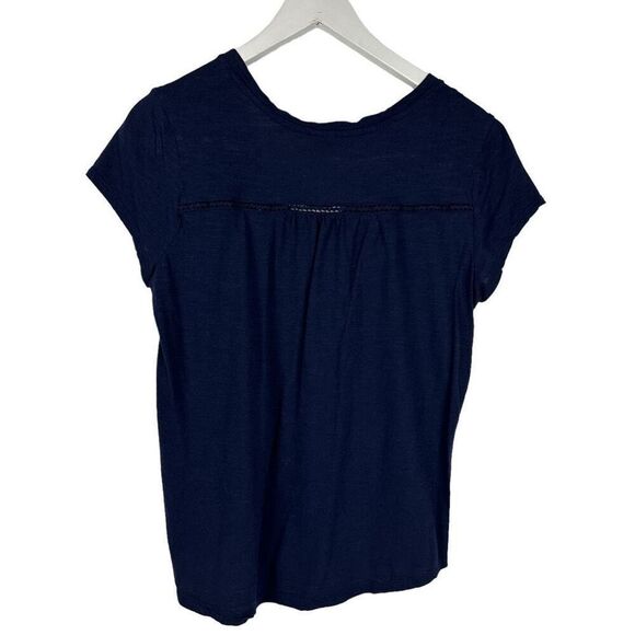 Banana Republic Womens Short Sleeve Top Scoop Neck Size Medium - Picture 2 of 9